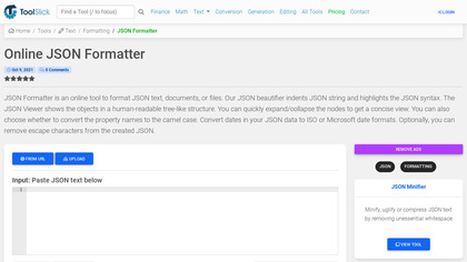 Tool Slick JSON Formatter image