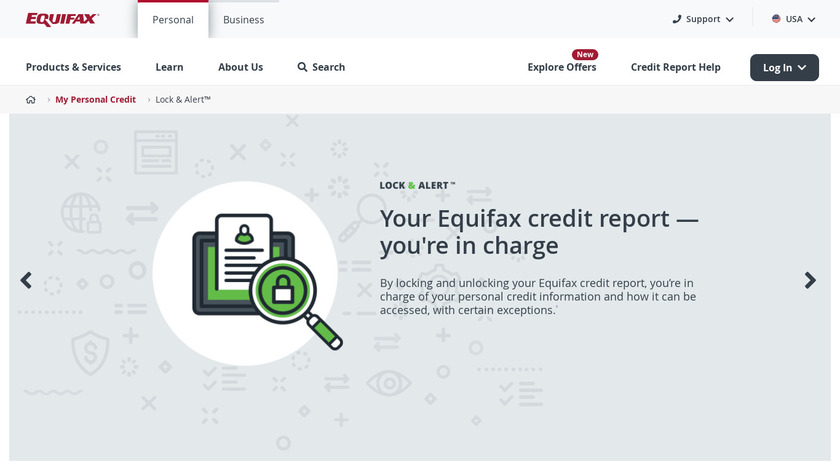 Equifax Landing Page