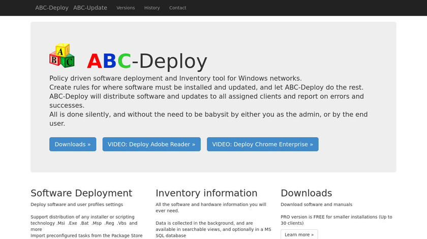 ABC-Deploy Landing Page