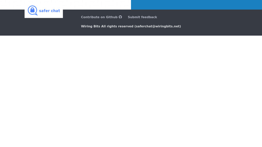 safer.chat Landing Page