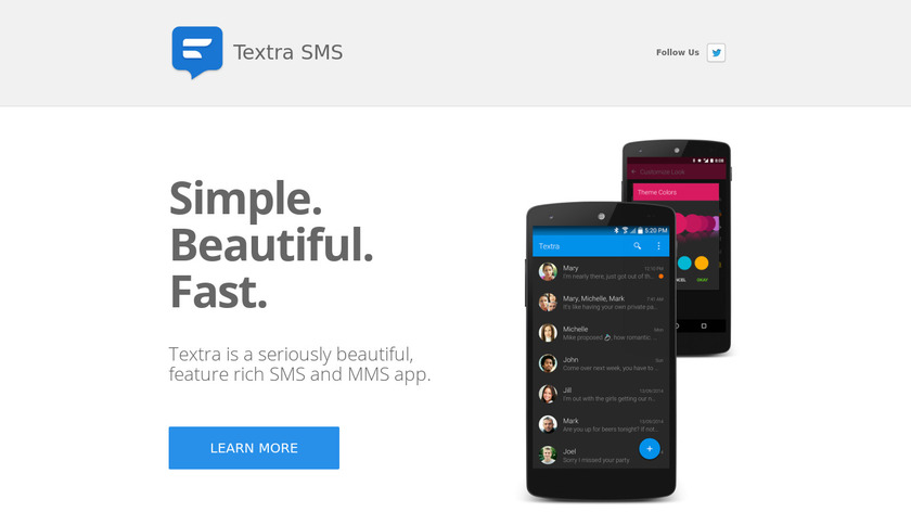 Textra Landing Page
