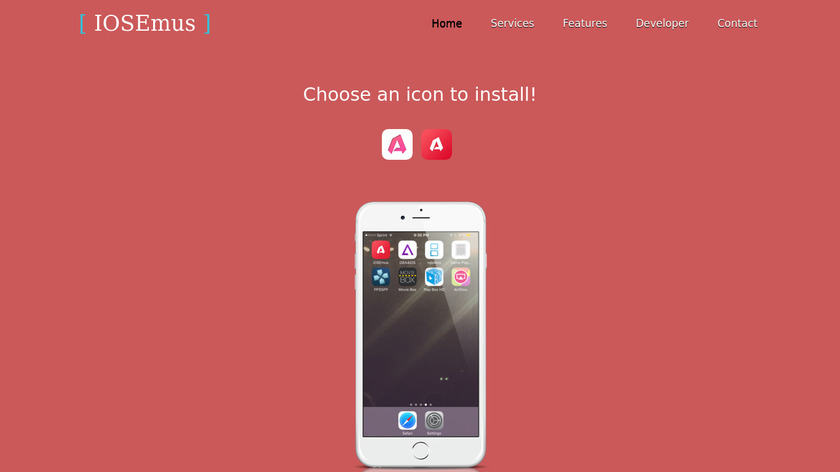 iOSEmus Landing Page