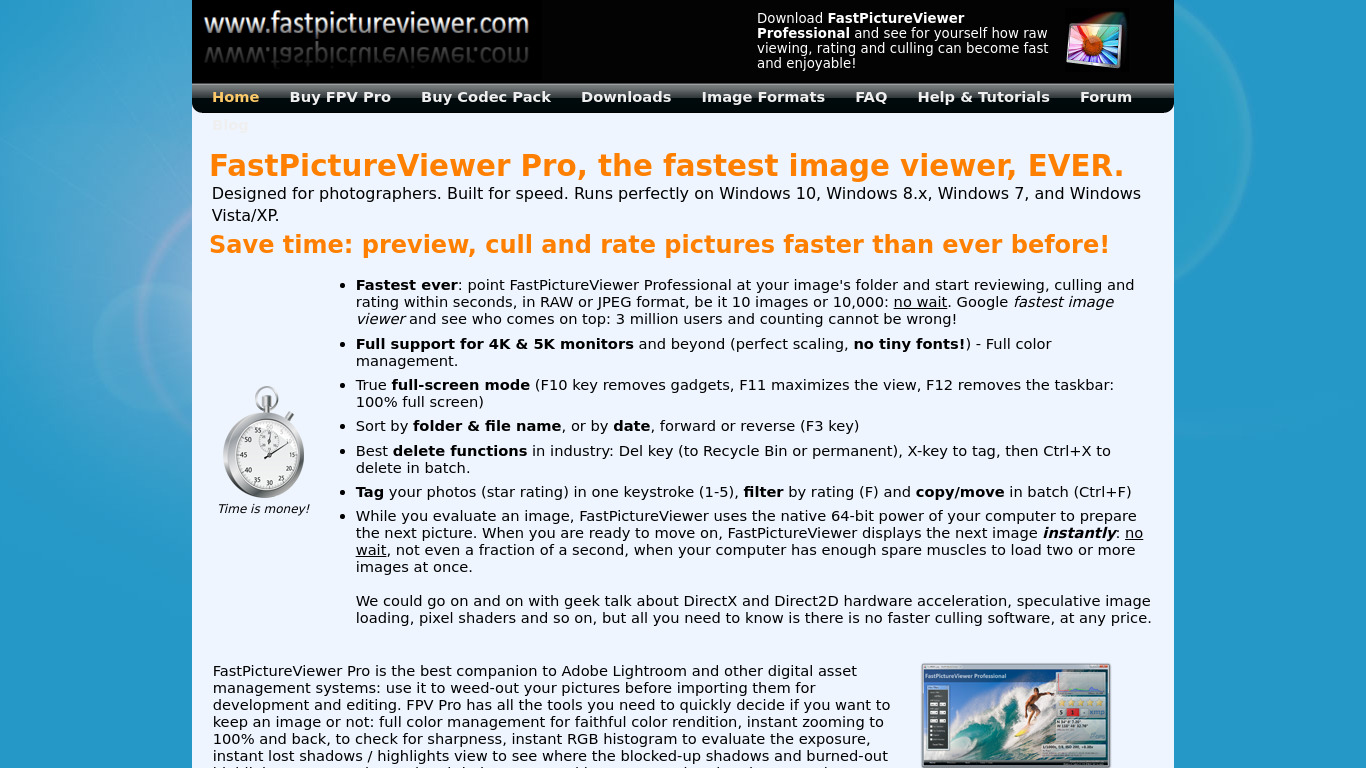 FastPictureViewer Landing page