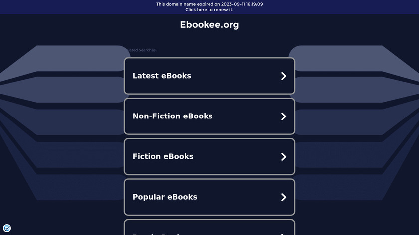 Ebookee Landing Page