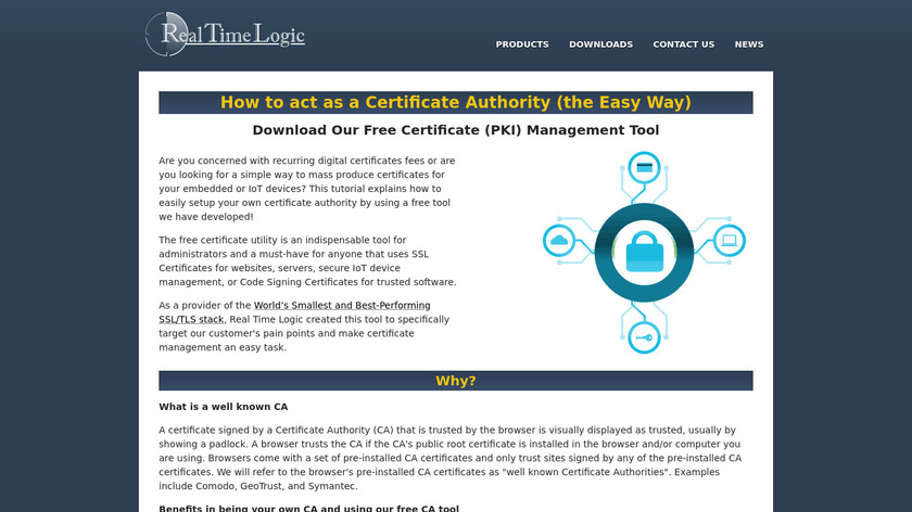 Certificate Management App Landing Page