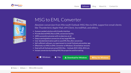 DataVare MSG to EML Converter image