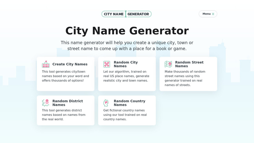 City Name Generator Landing Page