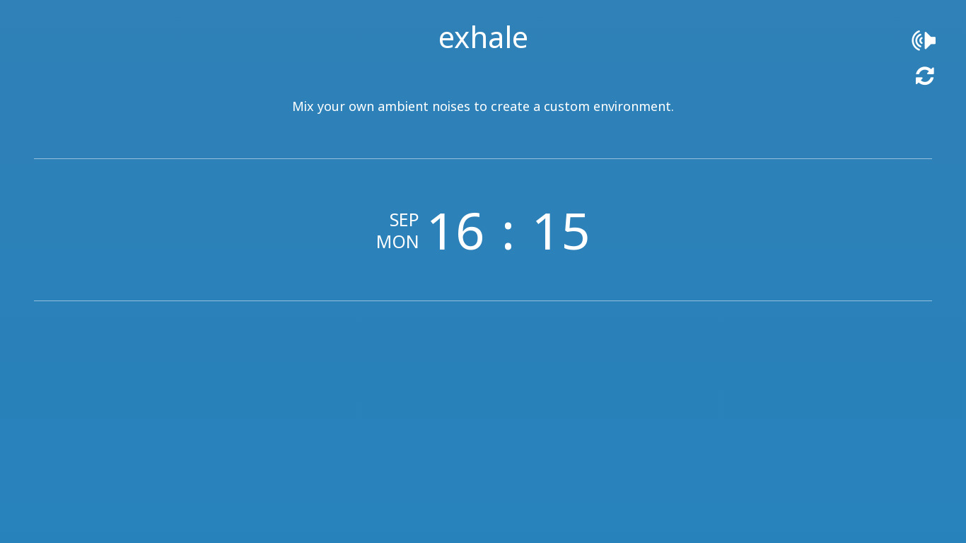 Exhale Landing page
