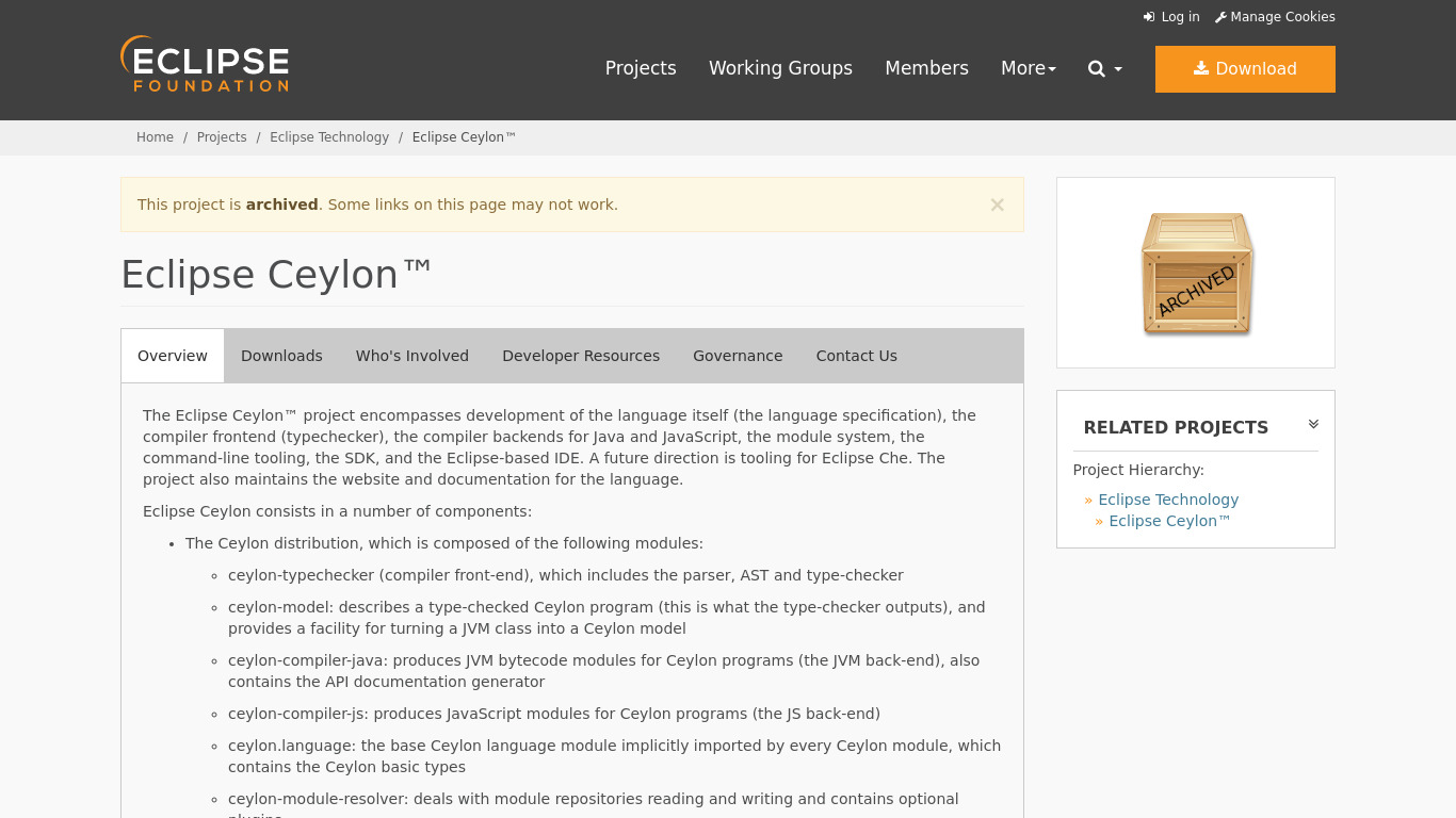 Ceylon Landing page