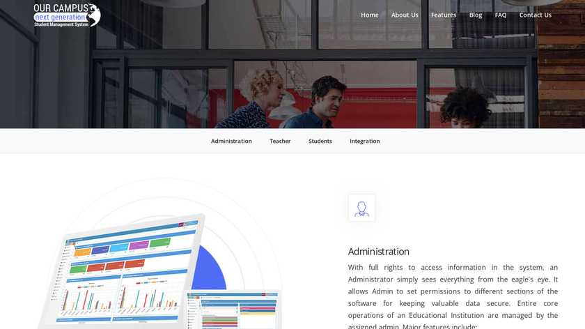 College Management System Landing Page