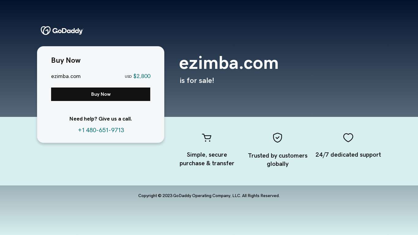 Ezimba Landing page