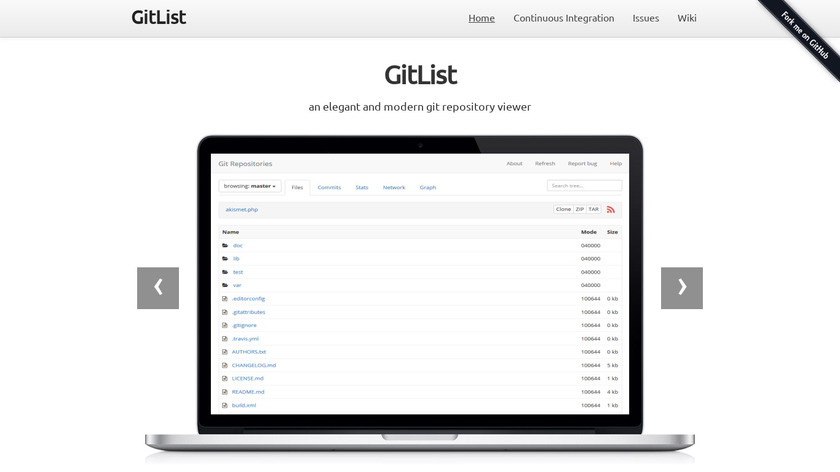 GitList Landing Page
