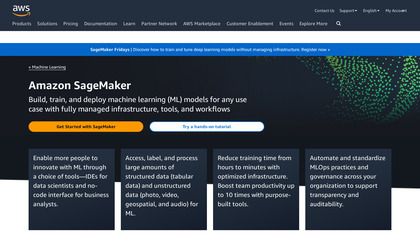 Amazon SageMaker screenshot
