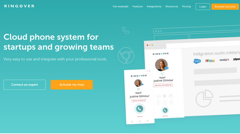 RingOver Landing Page