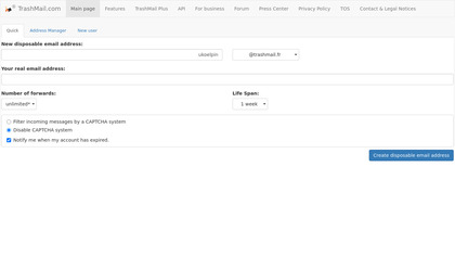 TrashMail.com image