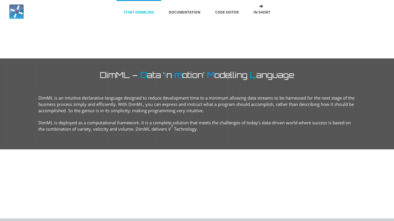 DimML Landing page