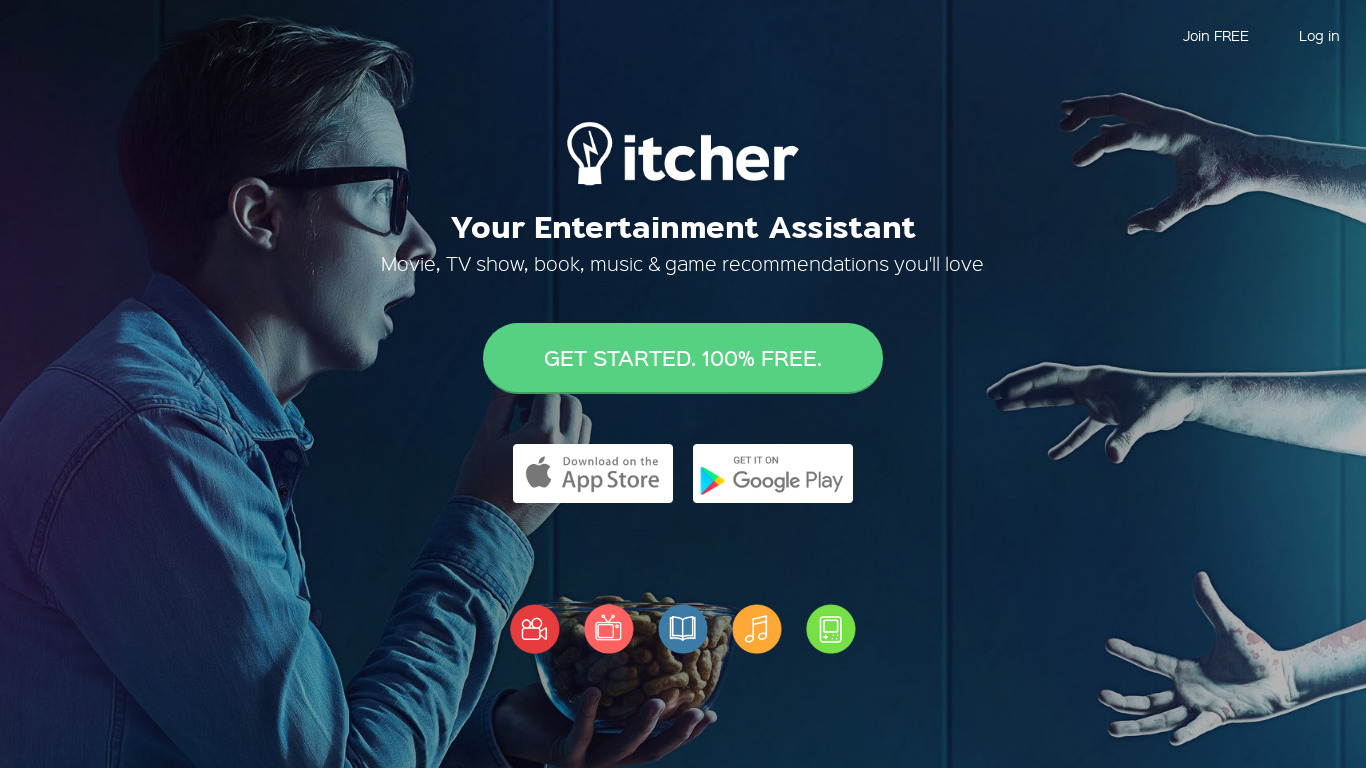 Itcher Landing page