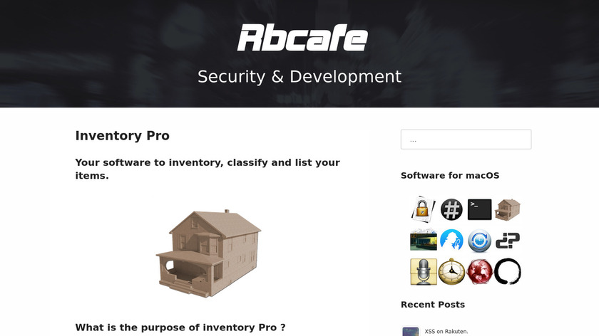 Inventaire Landing Page