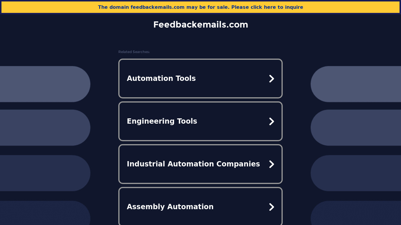 FeedbackEmails Landing page