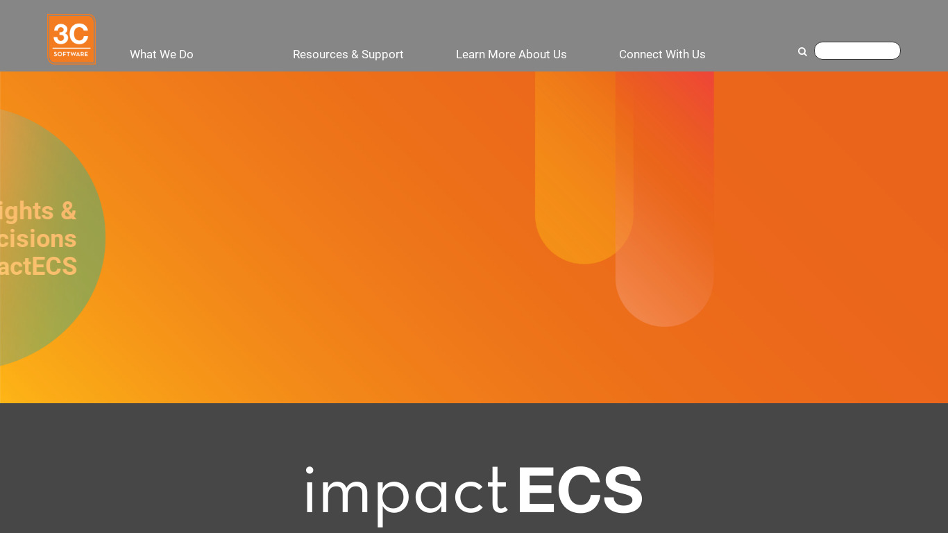 ImpactECS Landing page