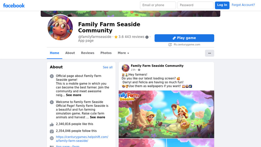 Family Farm Seaside Landing Page