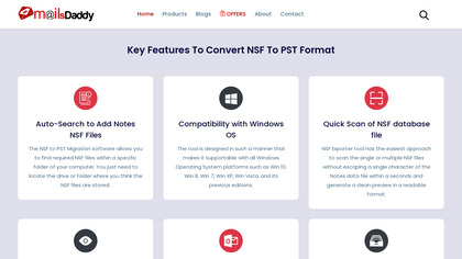 MailsDaddy NSF to PST converter image