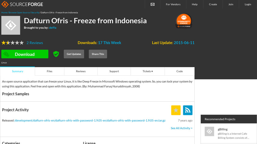 Dafturn Ofris Landing Page