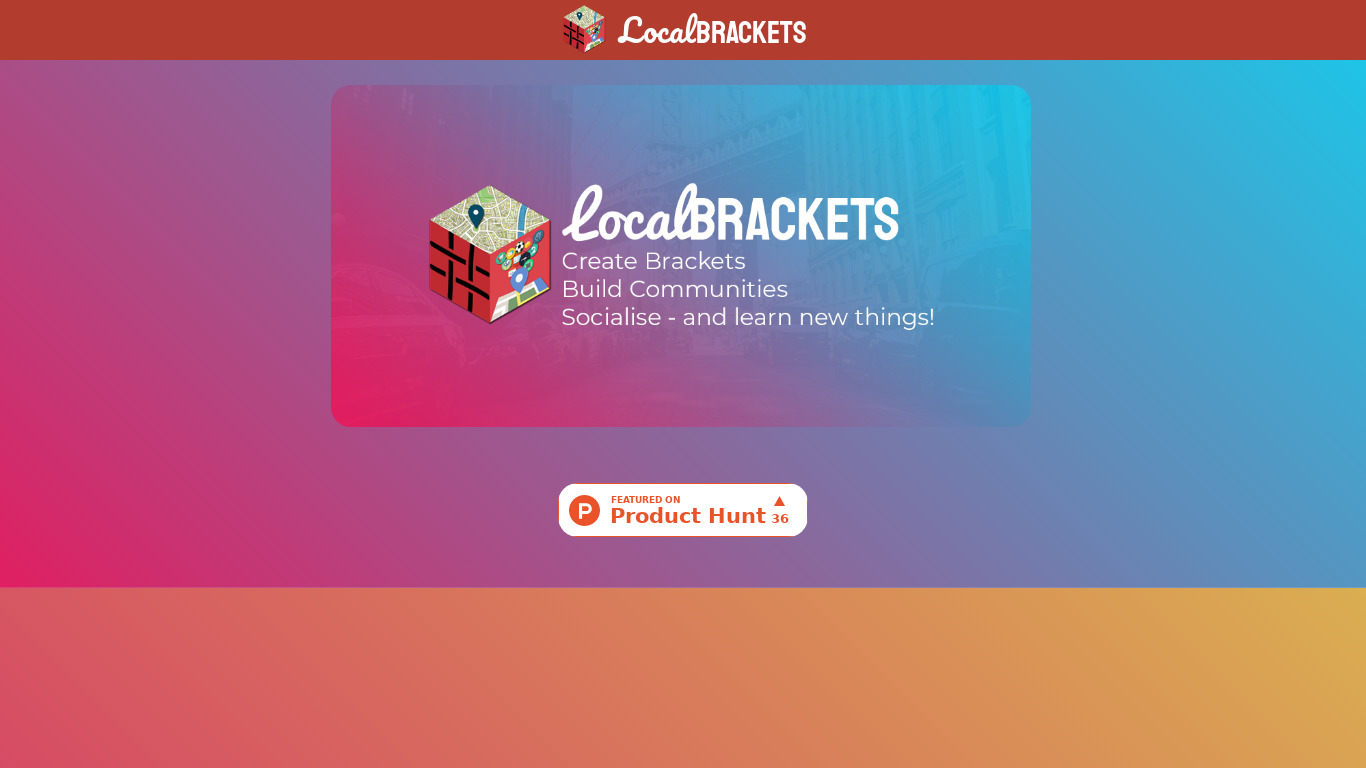 LocalBrackets Landing page