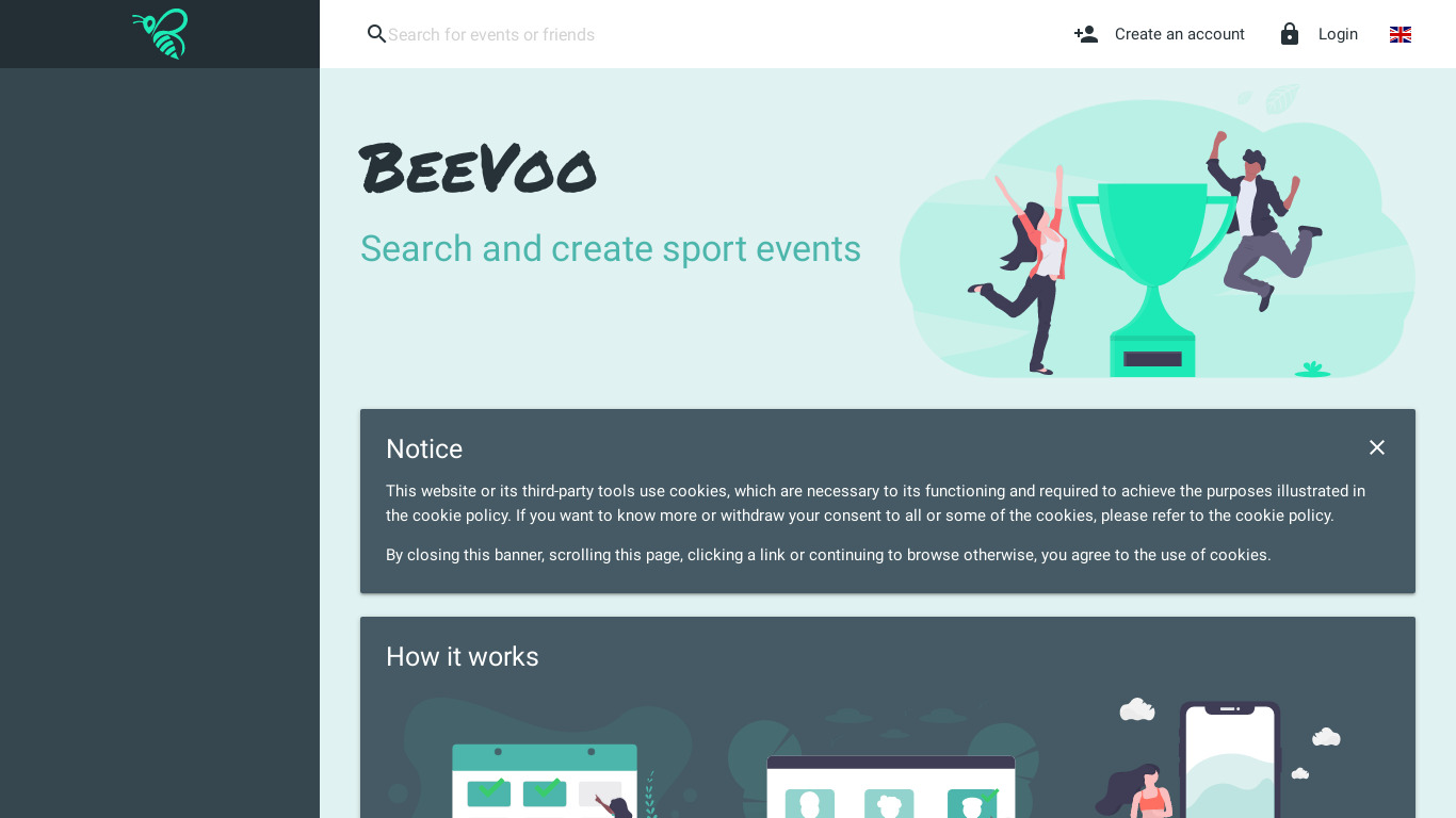 BeeVoo Landing page