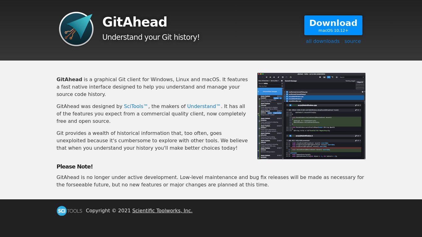 GitAhead Landing page