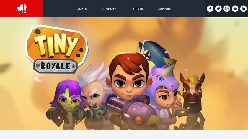 zynga.com Tiny Royale Landing Page