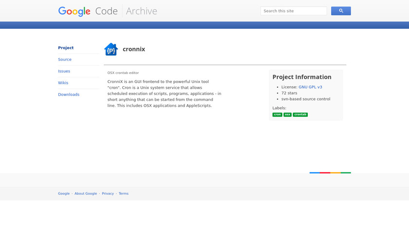 Cronnix Landing Page