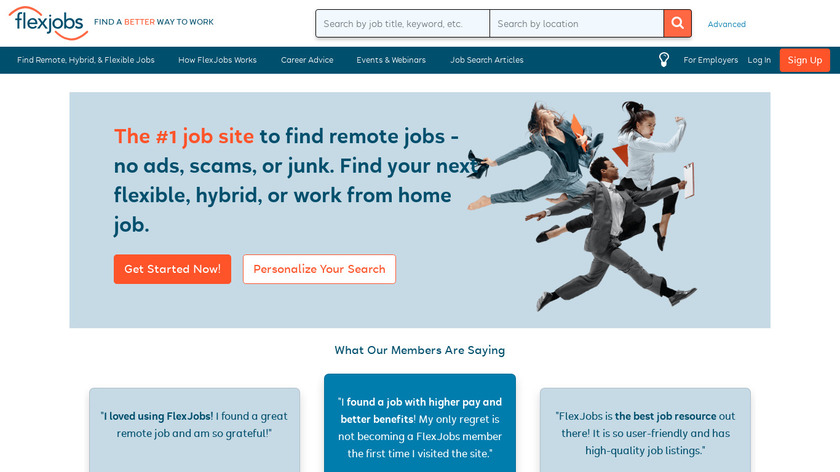 Flexjobs Landing Page