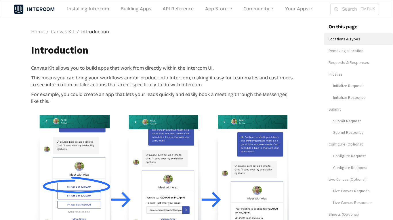 Apps for Intercom Inbox Landing page