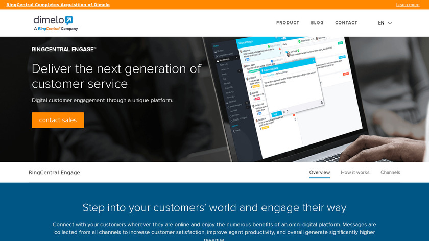 Dimelo Digital Landing Page