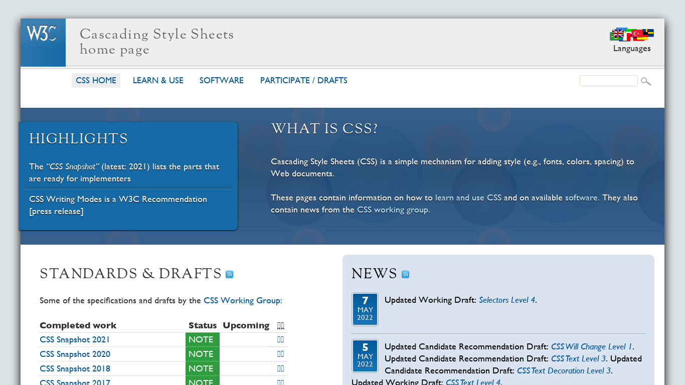 CSS Landing page