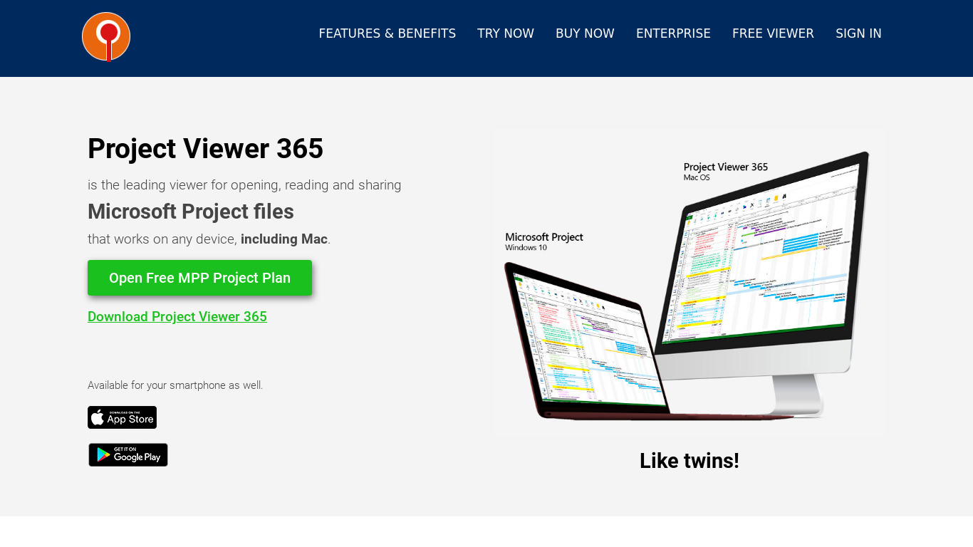 Project Viewer 365 Landing page