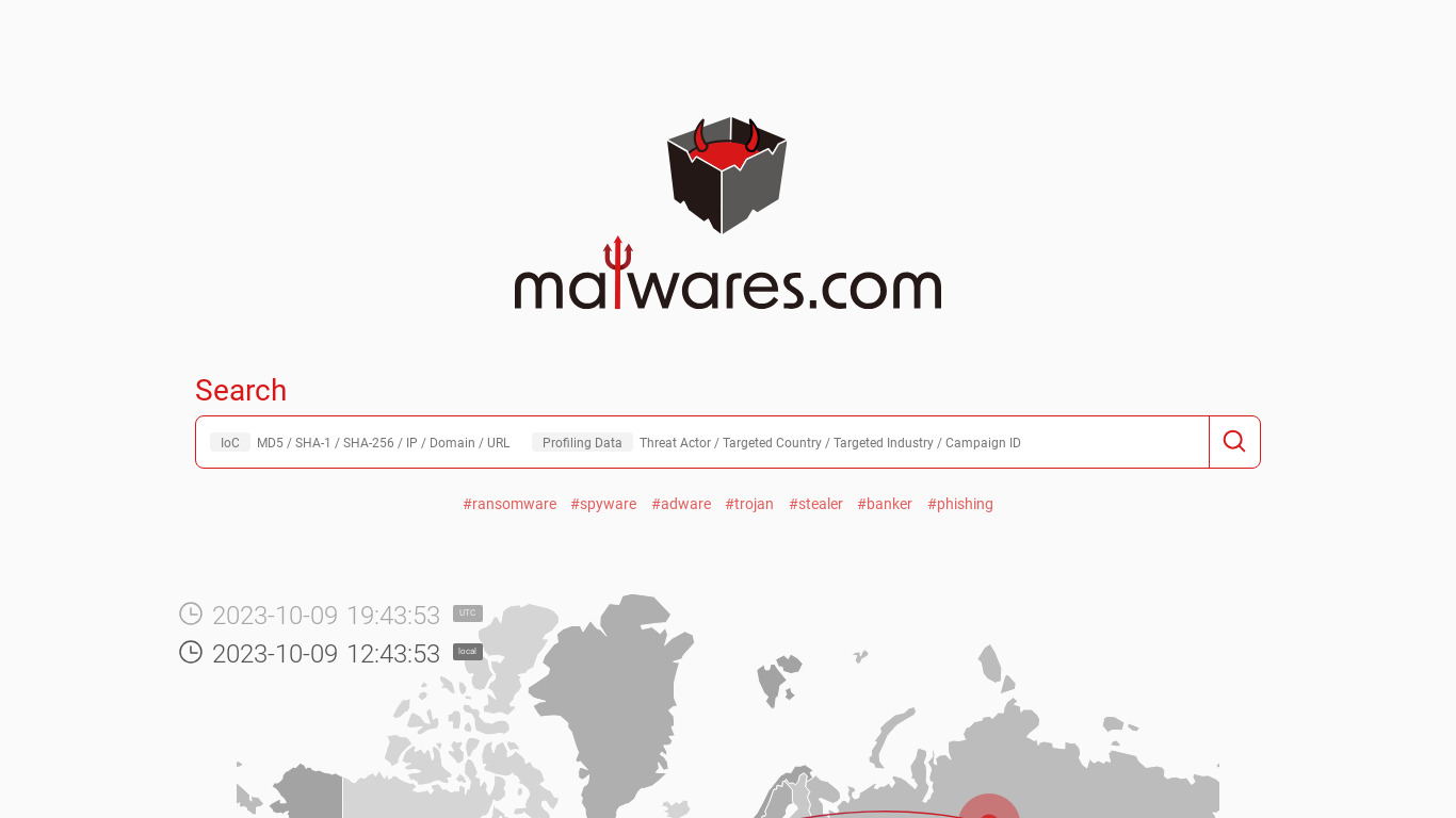 Malwares.com Landing page