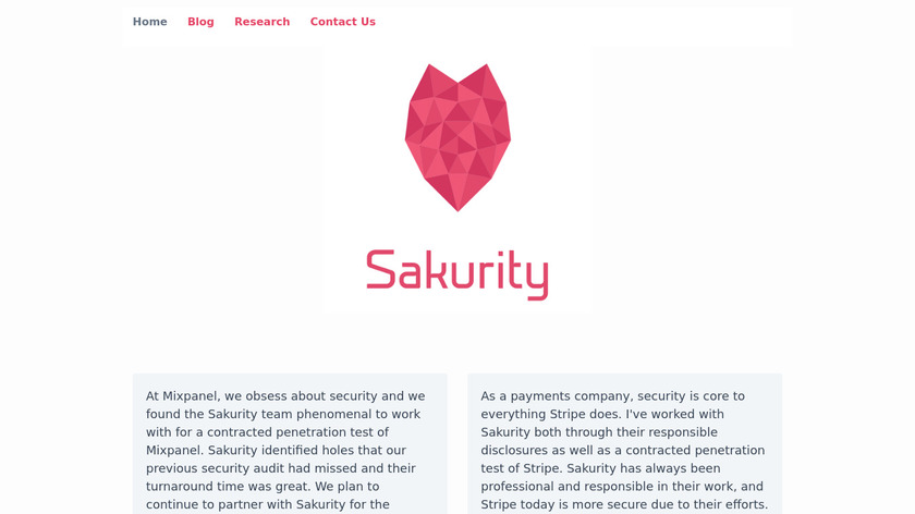Sakurity Landing Page