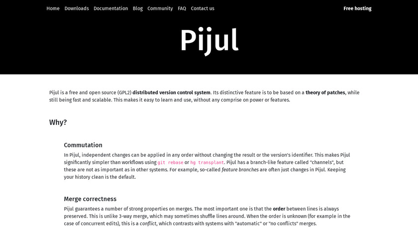 Pijul Landing Page