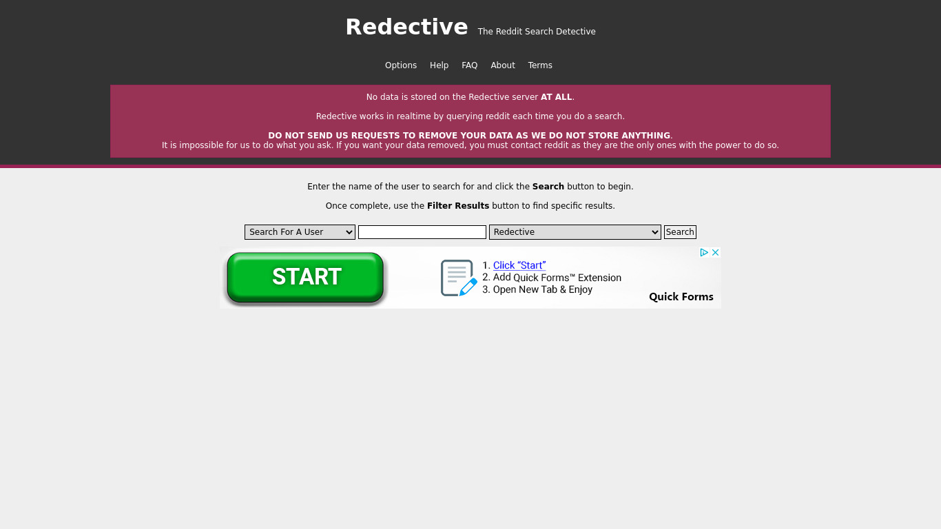 Redective Landing page