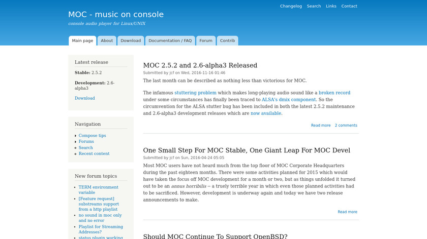 MOC Landing Page