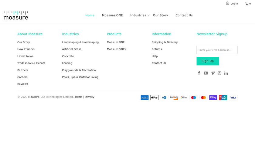 Moasure Landing Page