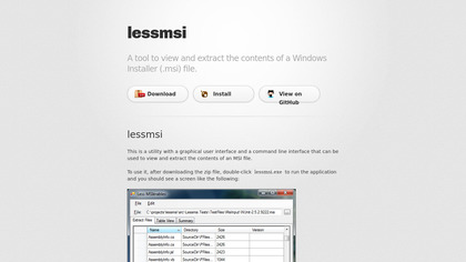 lessmsi image