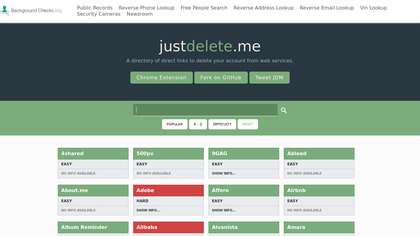 JustDelete.me image