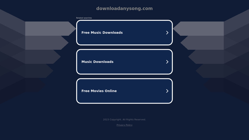 DownloadAnySong Landing Page
