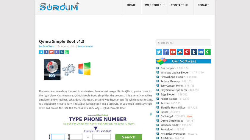 Qemu Simple Boot Landing Page