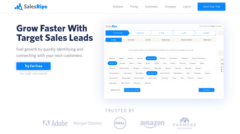 SalesRipe Landing Page