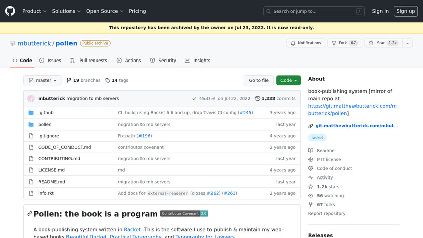 Pollen Landing Page