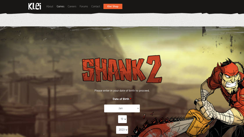 Shank Landing Page